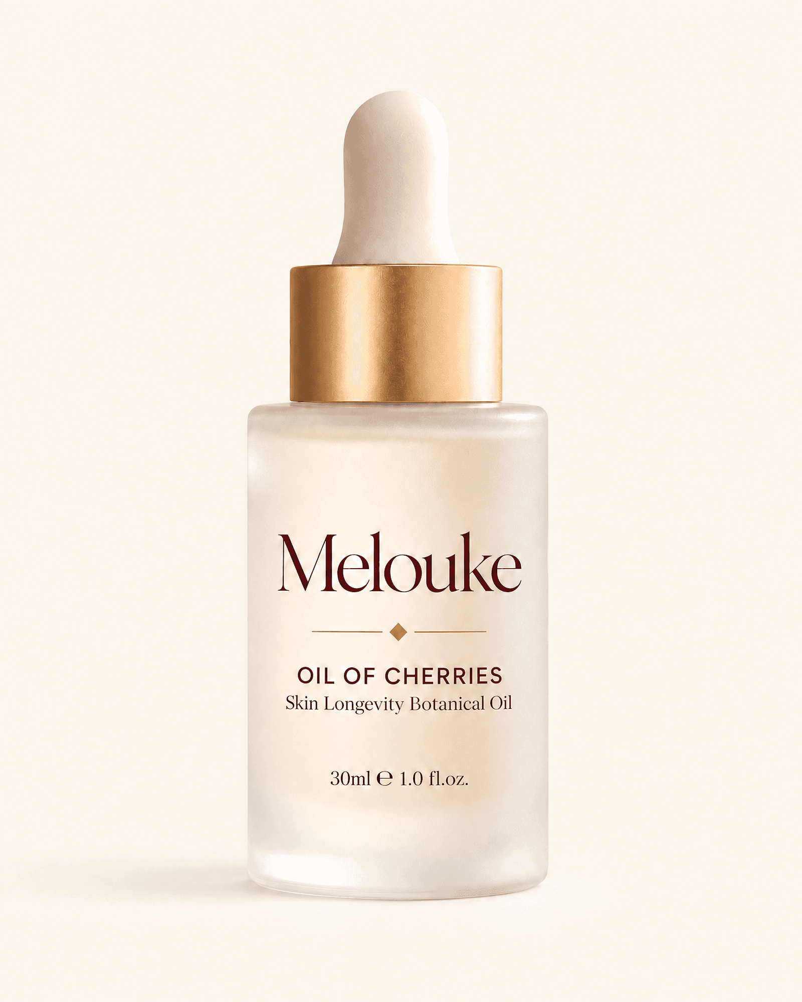 Flacon et élixir botanique Melouke Huile de Cerises - présentation détaillée du produit